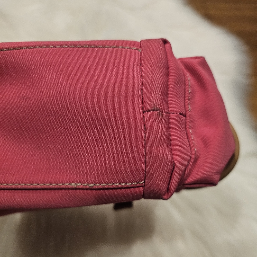 Vintage Pink Nylon Mini Handbag - Picture 4 of 16